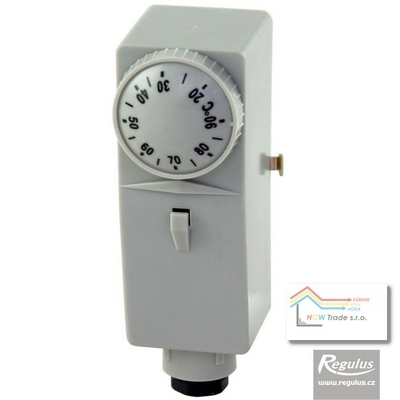 Termostat príložný 10-90°,pasta