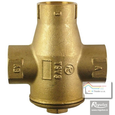 Vent.termost.1" TSV3B,DN25,55°/reg.tepl.spiat./s autom.vyvažov.by-passu