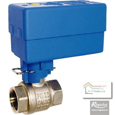 Zónový ventil 1" guľ.dvojcest.obojstranne motorický,jednopól.ovlad.PN16