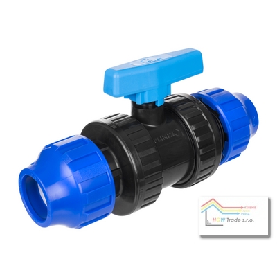 Guľový ventil 32 plastový pre rúry z PE