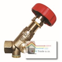 HERZ vyvažovací ventil 3/4"STROMAX-MR šikmý,bez meracích vent.
