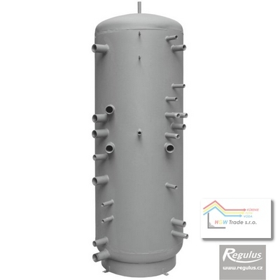 Akumul.nádrž 600l HSK PR s nerez.vým.OPV 6+3m2 a solar.vým. 2,4m2