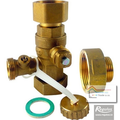 Ventil pre pripoj.expan. 6/4"x1" s redukciou,maticou a vyp.ventilom