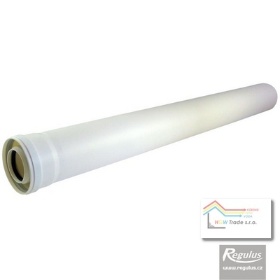 PP/PP predlženie,D100/60,L500 pre kondenz.kotle