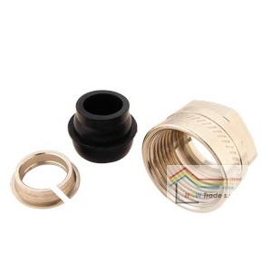 HERZ Prechodka s gum.krúžkom 15mm,svork.krúžok G3/4 Eurokonus