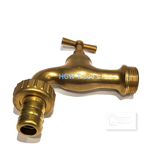 Výtok vret.záhradný 3/4"mosadz.,s hadic.prípojkou(06520-3/4)