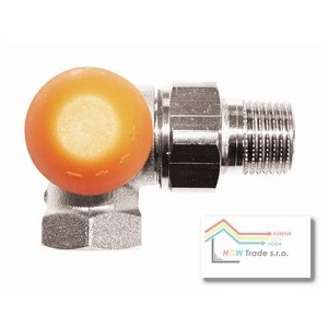 HERZ TS-98-V 1/2"trojosový ľavý ventil term. odčítateľné prednastav.