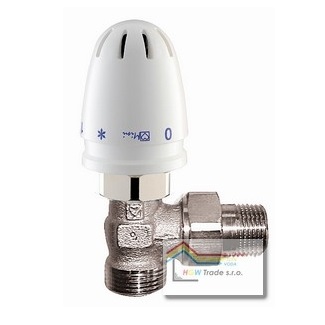 Set HERZ MINI obmedzovač teploty spiatočky s rohovým ventilom