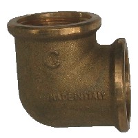 Koleno 90 mosadz 1" FF