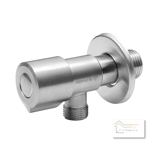 Ventil rohový keramický 1/2"x3/8"nerez