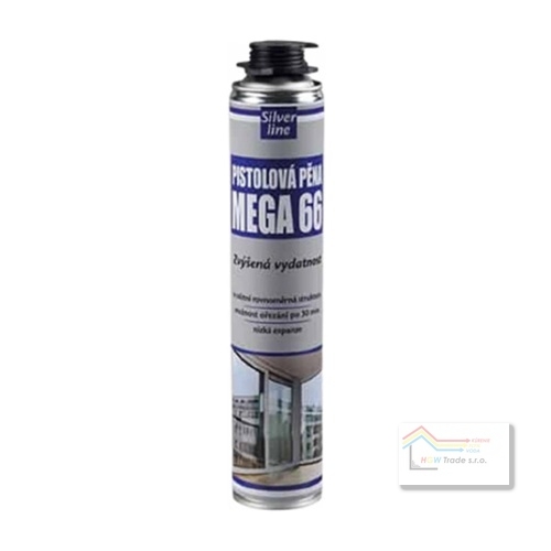 Pištolová pena 825ml MEGA 66 litrov SILVER line