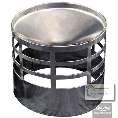 Koncovka pre rúru D80,výfuk-nerez košík