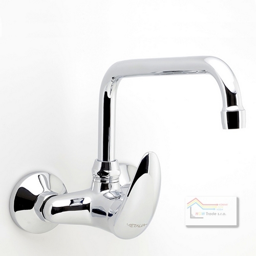 Batéria drezová 100 mm horné "U" rur.rameno Metalia55 chróm