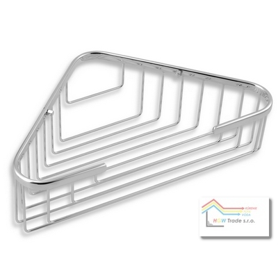 Rohová polica veľká hlboká drôtená