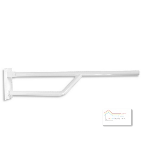 Držadlo jednoduché sklopné 826mm biele