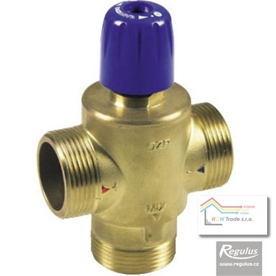 Termostatický ventil OPV vysokoprietokový, 20-70C, 3xM5/4",Kvs=6,1m3/h