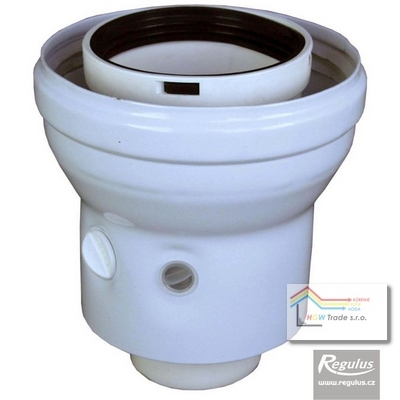 PP redukcia/vsuvka na kotol 100/60-125/80 s odbermi