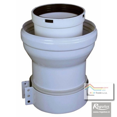 PP redukcia/vsuvka na kotol 100/60-125/80 s manžetou