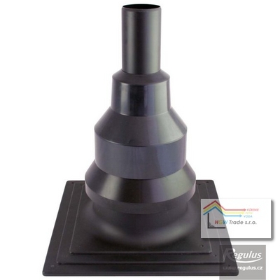 Koncovka na komínové teleso D80mm