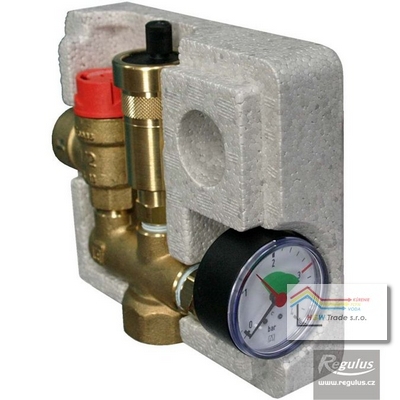 Bezpečnost.skupina s izol.-tlakomer 0-4Bar,odvzduš. a poistný v. 3 Bar