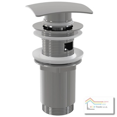 Výpusť umývadlová Click-Clack,5/4"celokov.hranatá zátka