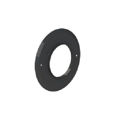 AL krycia rozeta pre exter.potrubie D125,čierna