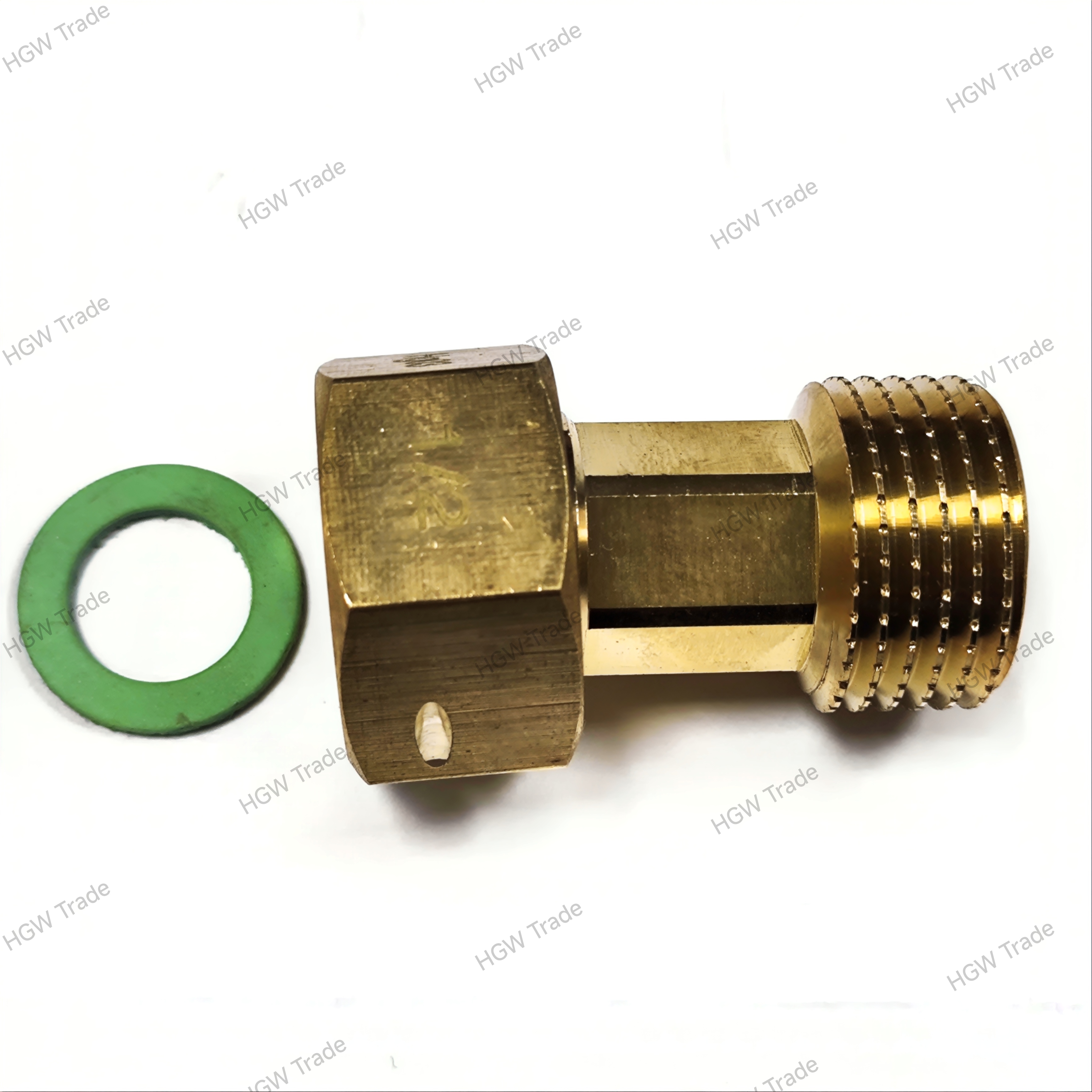 Šróbenie k ventilu(prevlečná mat./vonk.závit)MF1/2"s tesnením