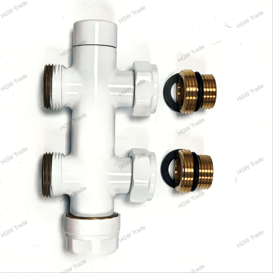 H-ventil termostat.pre stred.pripojenie priamy 1/2-3/4 biely