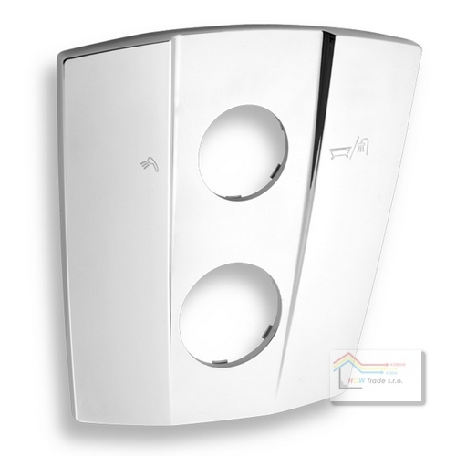 Kryt podomietk.boxu s prepínačom TRAPEZ chróm