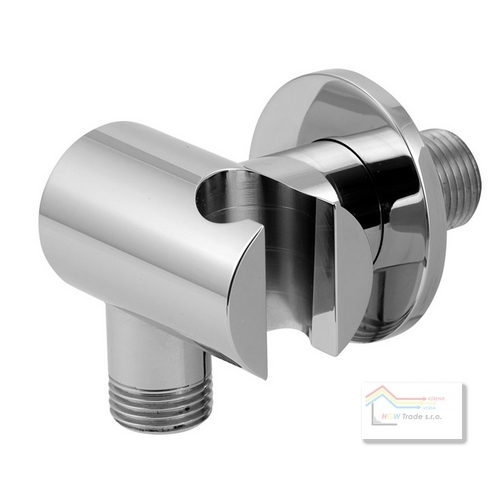 Stenový vývod s držiakom sprchy 1/2" chróm