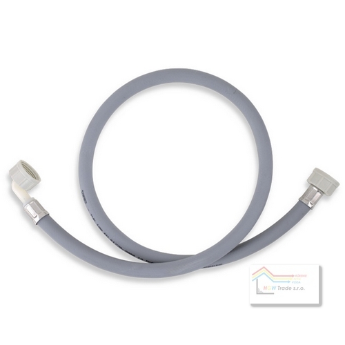 Pračková napúšťacia hadica s kolenom šedá 200cm