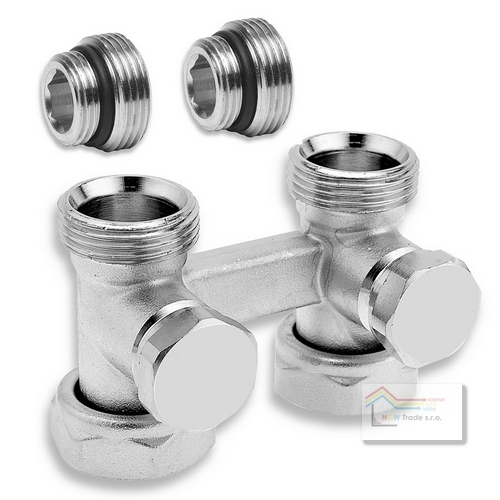 Radiátorový H-ventil priamý 3/4"