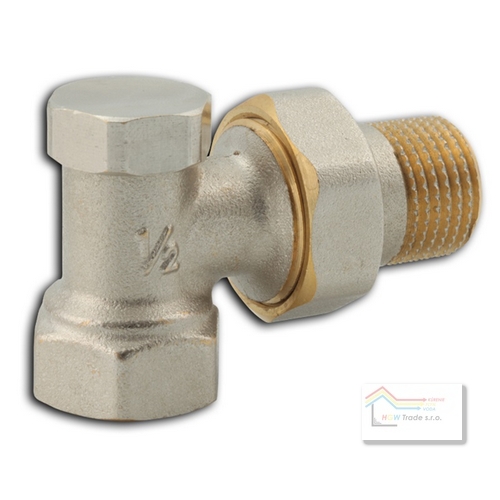 Radiátorový ventil škrtiací rohový 3/8"