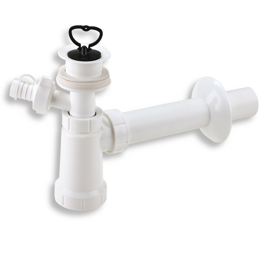 Sifon umývadlový 5/4"/40 plast.zvršok s prač.prip.