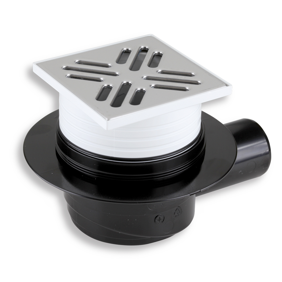 Poplahová vpusť bočná 50 nerez