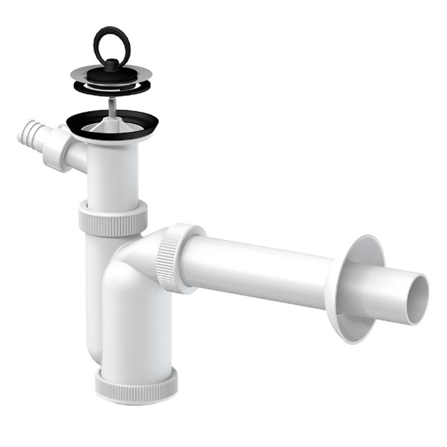 Sifón umýv.DN40 T-1016C s výv. na práčku,nerez