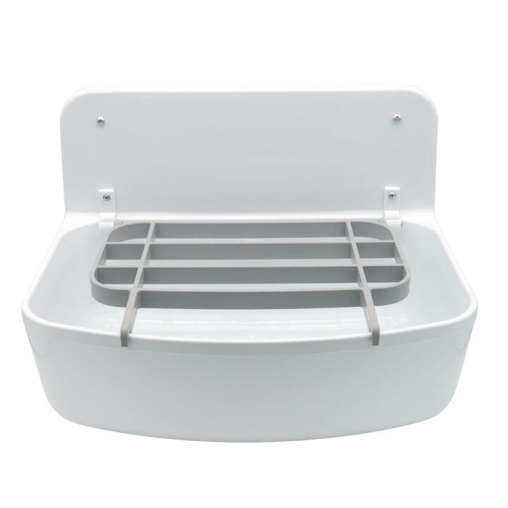 Výlevka plastová s roštom, sifon, inštal. sada