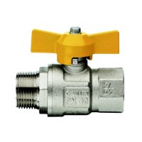 Ventil guľ.plyn 1/2" motýľ FM