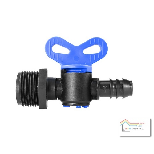 Ventil MINI s motýlikom ZV 1"x25mm had.koncovkou,PN4 Bar,ABS