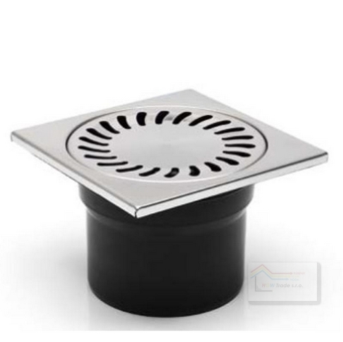 Podlahová vpusť spodná DN 110 nerez.mriežka