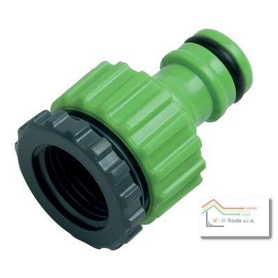Plastový  adaptér 3/4" vnút. závit +  redukcia na 1/2"