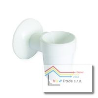 Odkvapkávacia nádržka na kondenz s dvoj. záp.uzáverom,biela