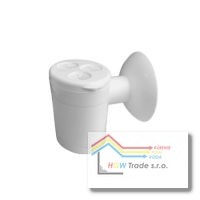 Odkvapkávacia nádržka pre 3 hadice na kondenz s guličkou,biela