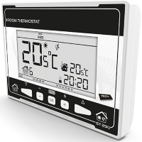 Termostat izbový CS-290V3 týždenný digit.biely,dvojstavový