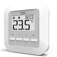 Termostat izbový CS-295V3 manuálny digit.biely,dvojteplotný