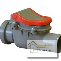 Spatná klapka horizont.DN 50 pre odpadové vody