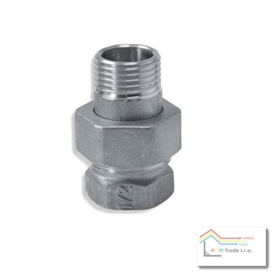 Šrobenie kúr.priame 1/2"Cr,ploché tesnenie