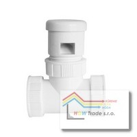 Privetrávací t-kus HT 40 biely s maticami