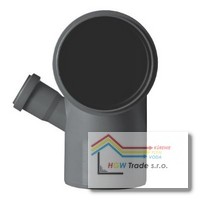 HTBLA koleno 110/87 s prípojkou DN 50/67° ľavé