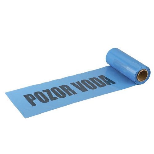 Výstražná fólia 220mm x 50m modrá VODA